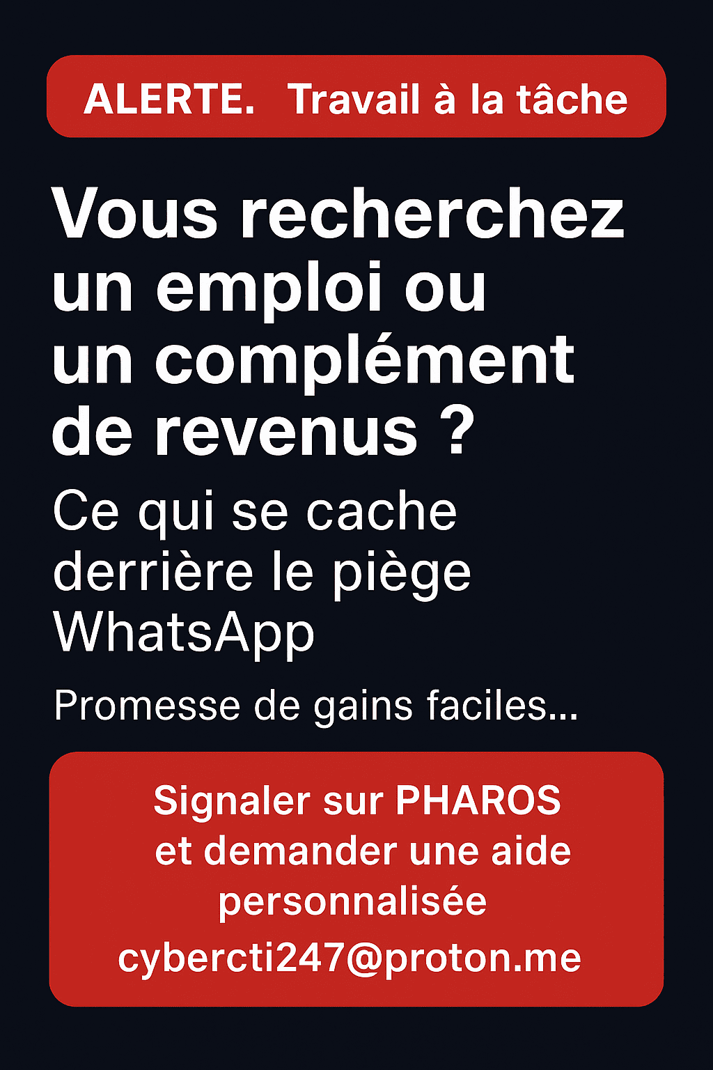 Alerte : Arnaque à la tâche - Ce qui se cache derrière le piège WhatsApp